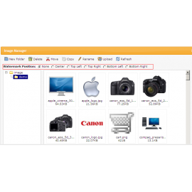 Watermark for upload images For Opencart